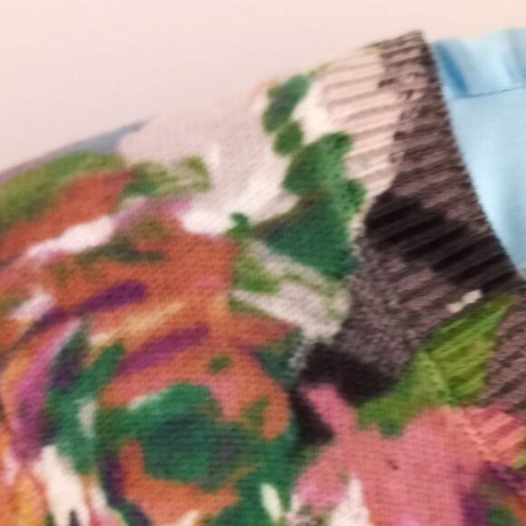 'TALBOTS' Petite Cardigan Size 0-2 P Plaid & Floral NWOT - Picture 14 of 14